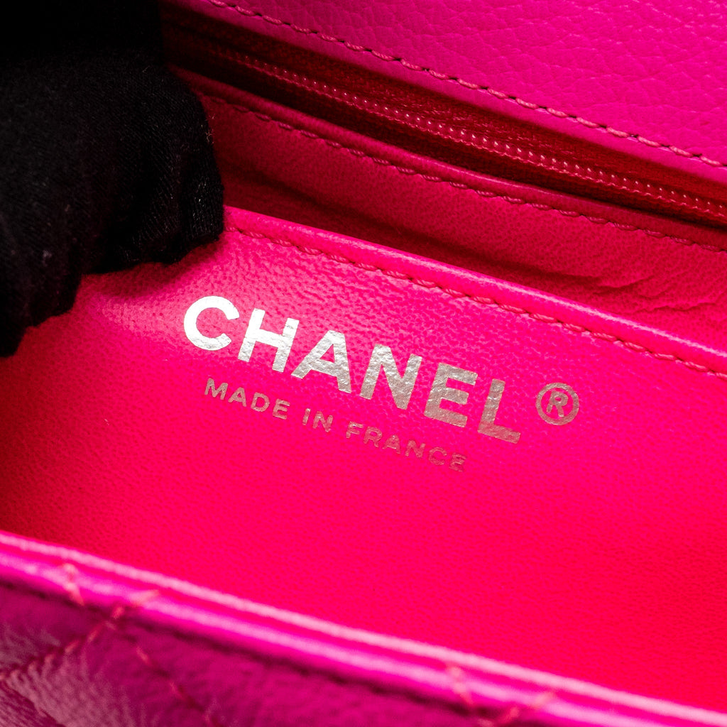 CHANEL MINI 2.55 REISSUE FLAP BAG GOATSKIN PINK SHW