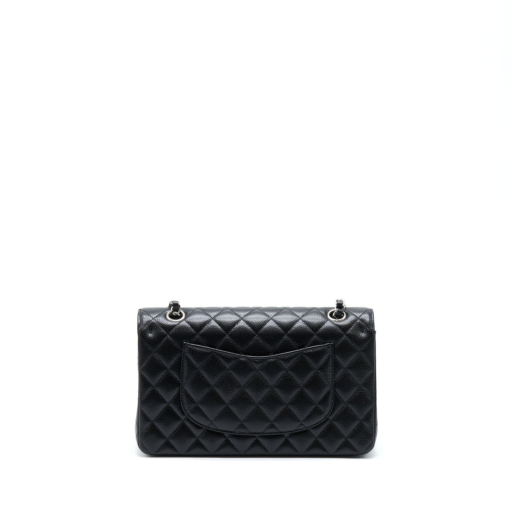 CHANEL CLASSIC DOUBLE FLAP BAG CAVIAR BLACK SHW