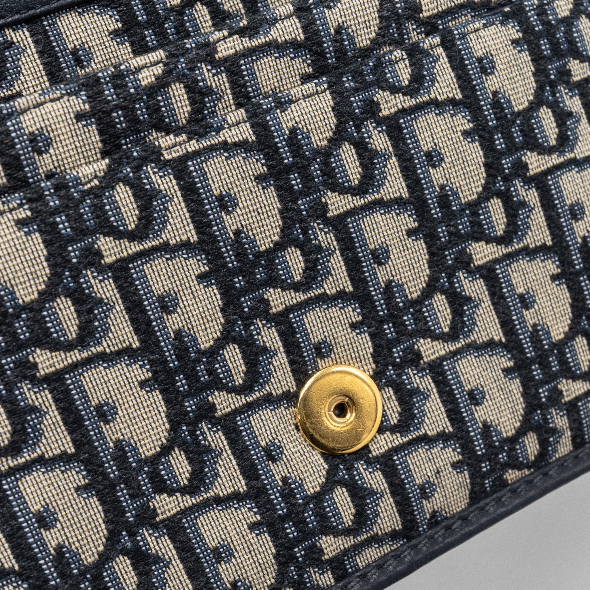 DIOR 2-IN-1 30 MONTAIGNE POUCH DIOR OBLIQUE JACQUARD BLUE GHW