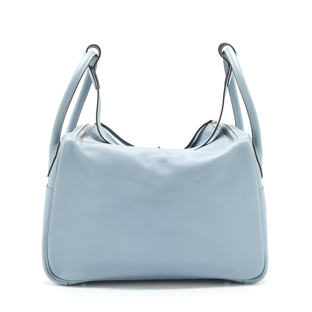 HERMES LINDY 34 EVERCOLOR BLUE LIN SHW