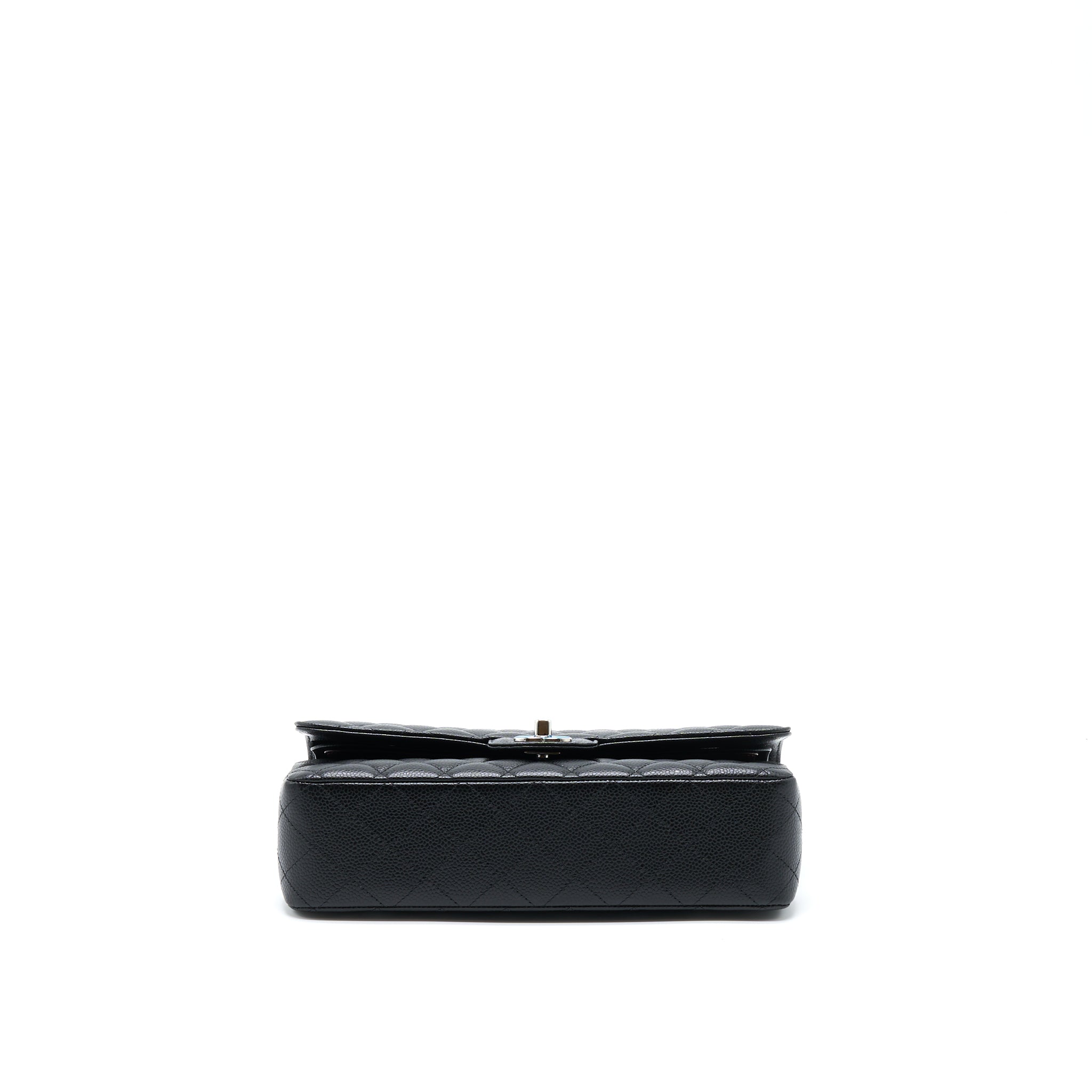 CHANEL CLASSIC DOUBLE FLAP BAG CAVIAR BLACK SHW