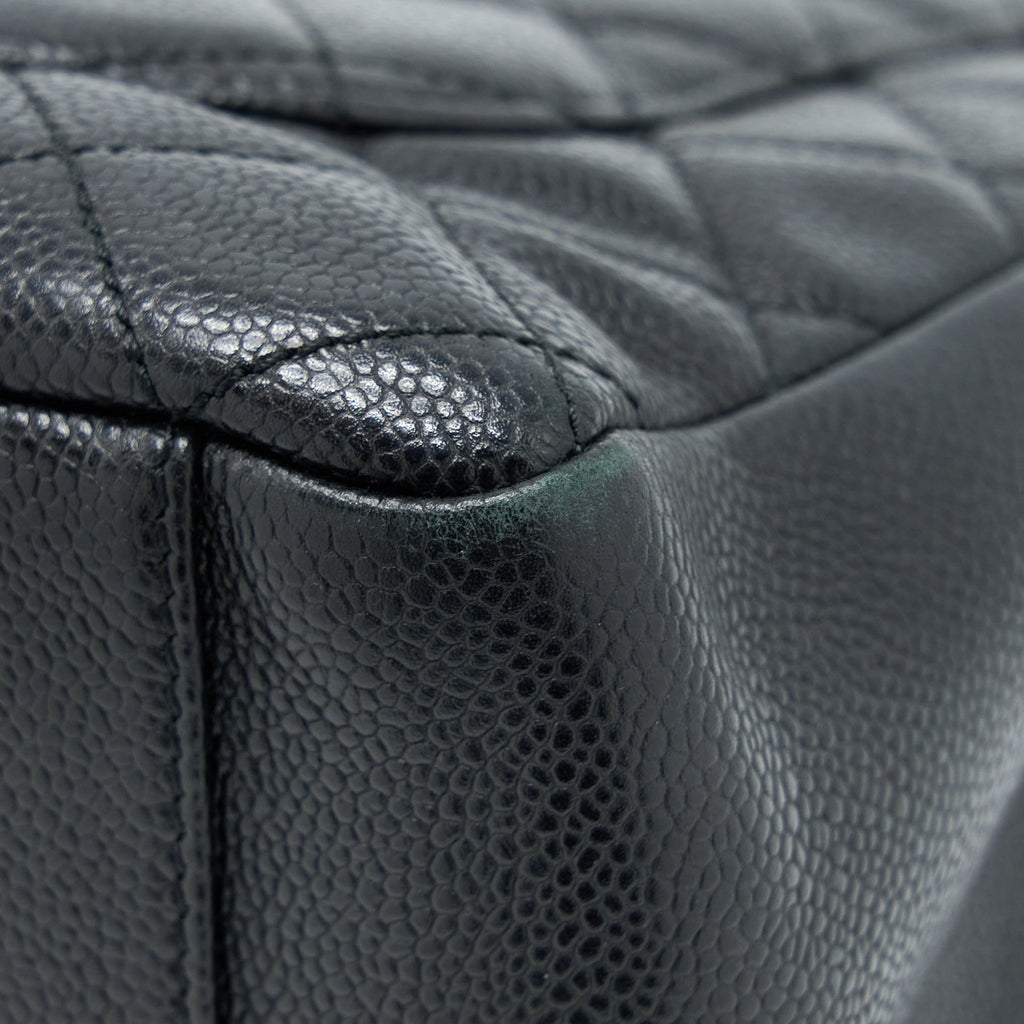 CHANEL GRAND SHOPPING TOTE BAG CAVIAR BLACK GHW