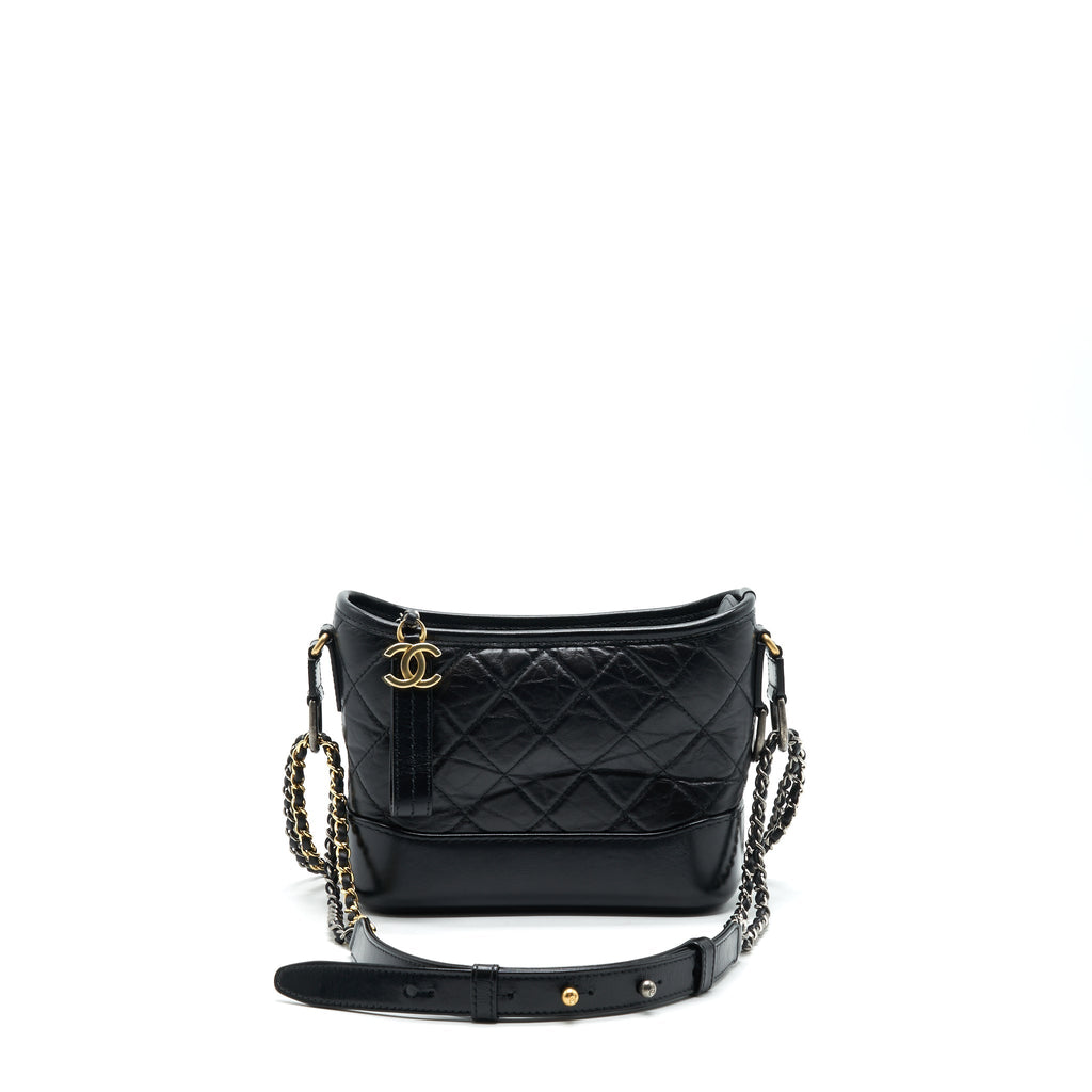 CHANEL SMALL BLACK GABRIELLE HOBO BAG