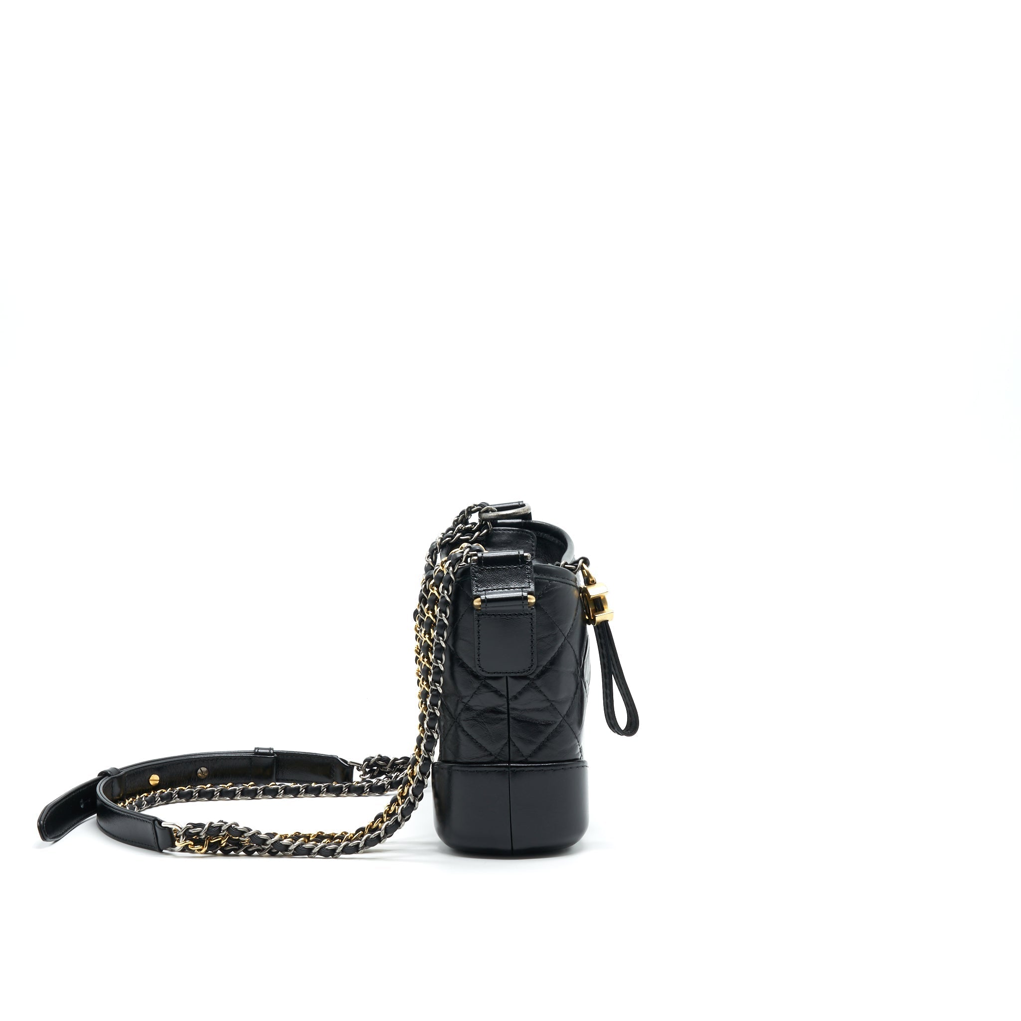 CHANEL SMALL BLACK GABRIELLE HOBO BAG