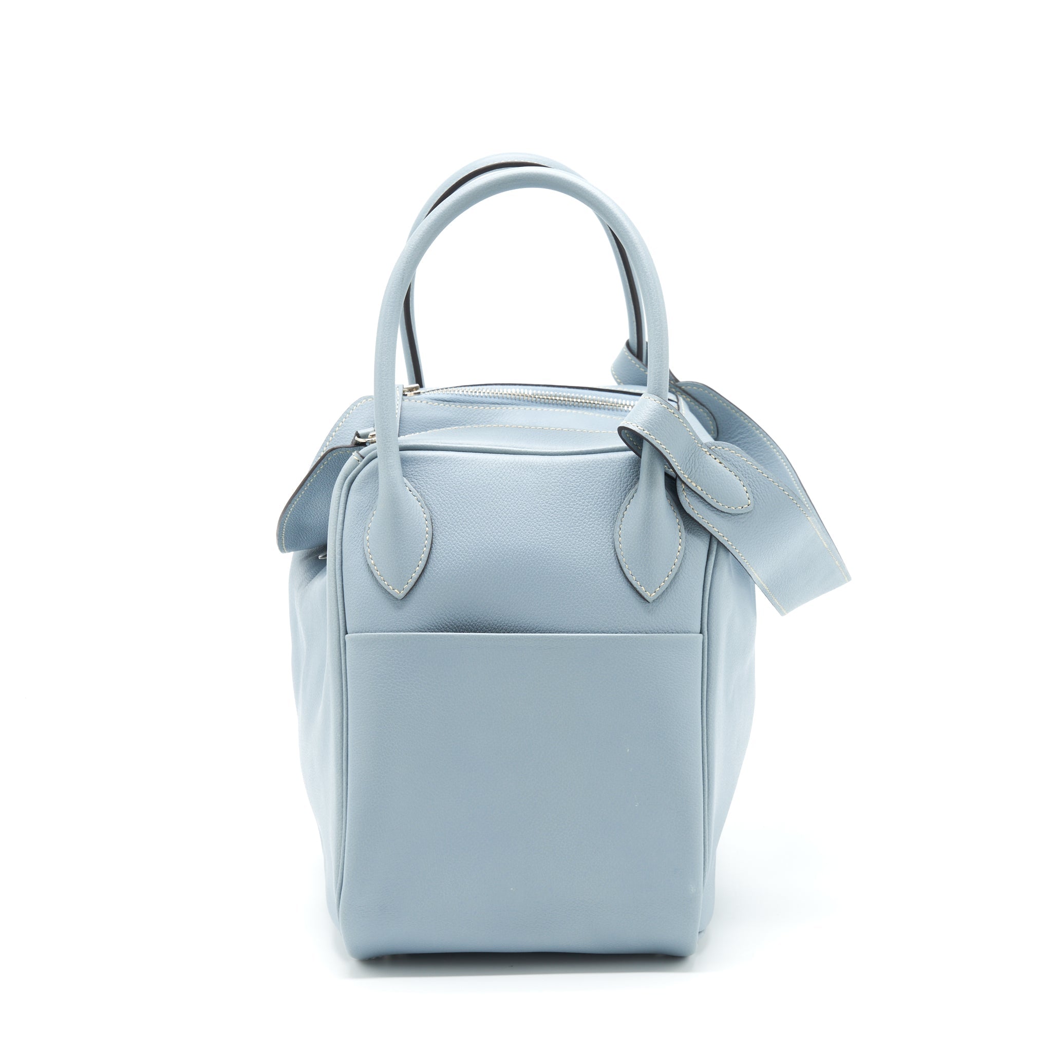 HERMES LINDY 34 EVERCOLOR BLUE LIN SHW