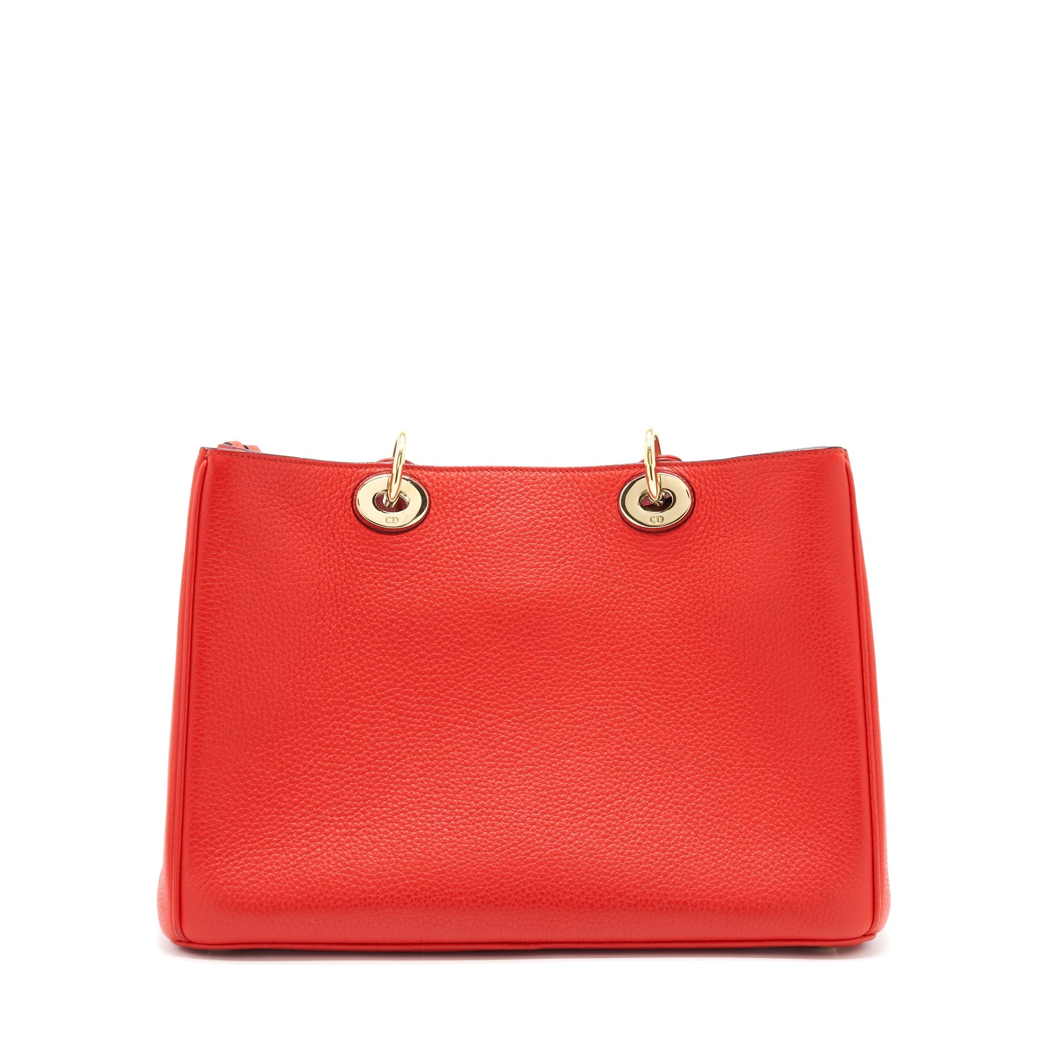 DIOR DIORISSIMO TOTE BAG RED LGHW