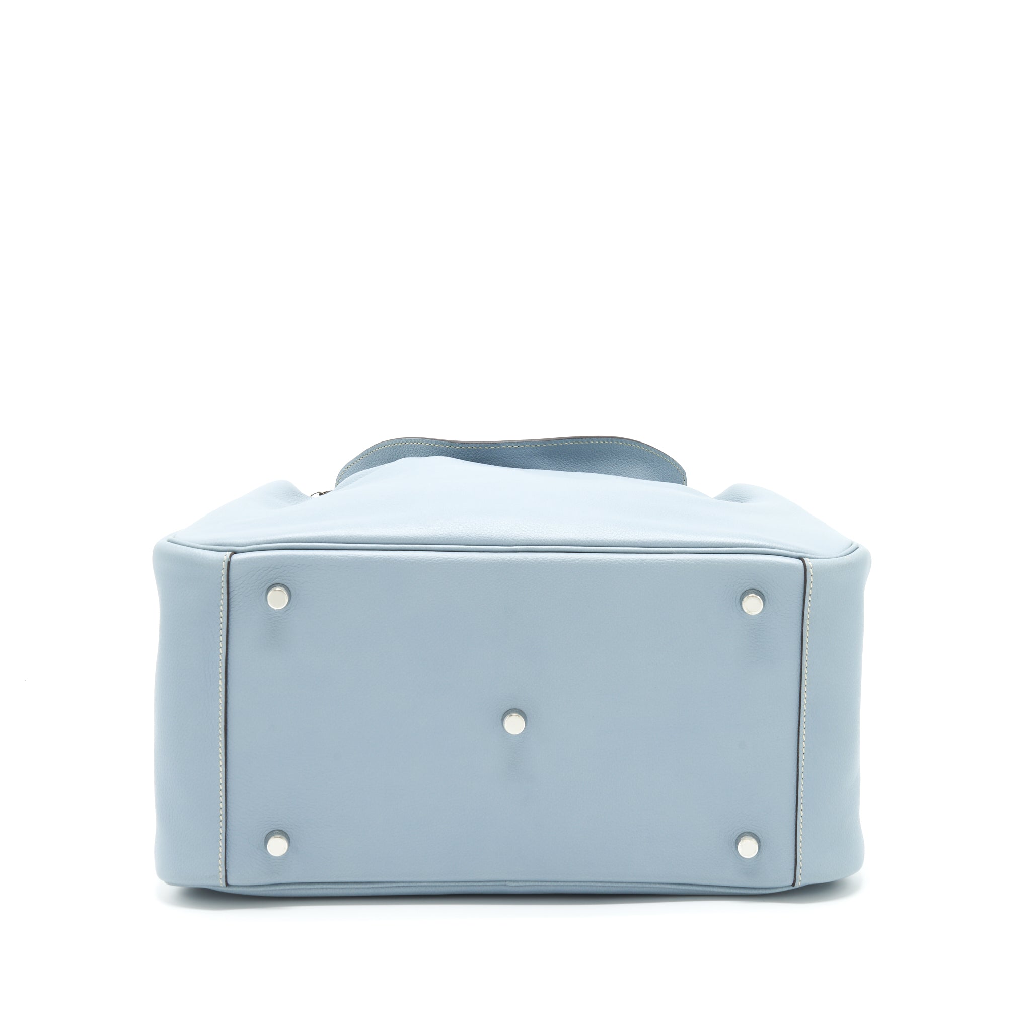 HERMES LINDY 34 EVERCOLOR BLUE LIN SHW
