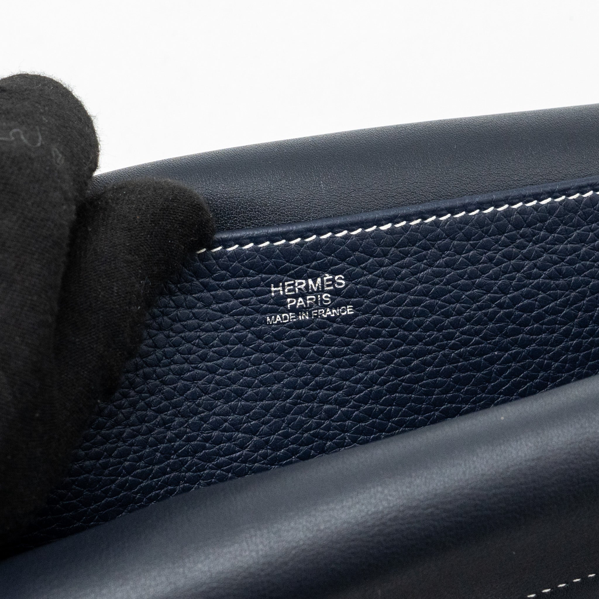 HERMES HALZAN 31 CLEMENCE BLUE NUIT SHW