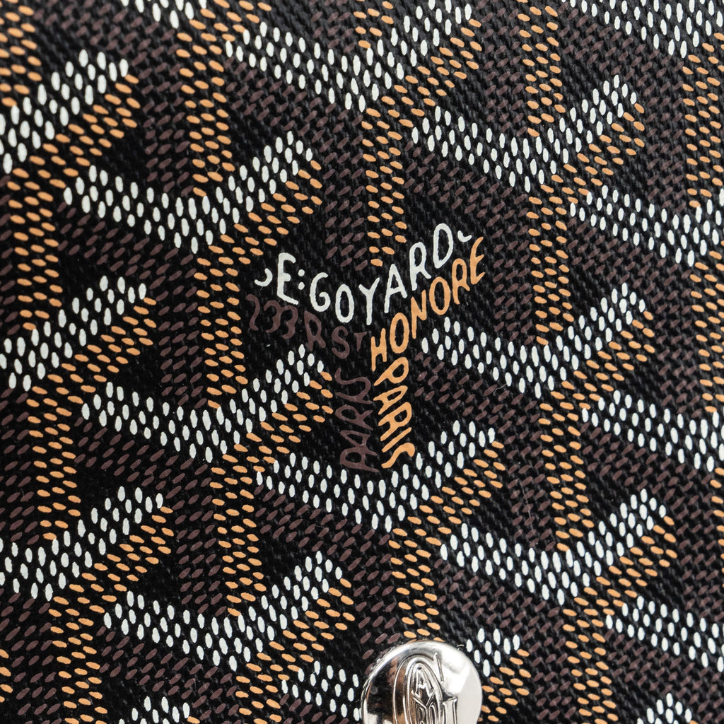 GOYARD PLUMET POCHETTE CANVAS/ LEATHER BLACK SHW
