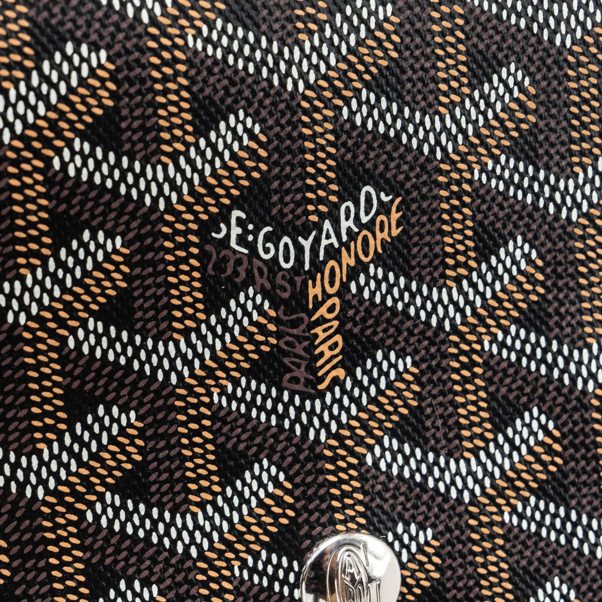 GOYARD PLUMET POCHETTE CANVAS/ LEATHER BLACK SHW