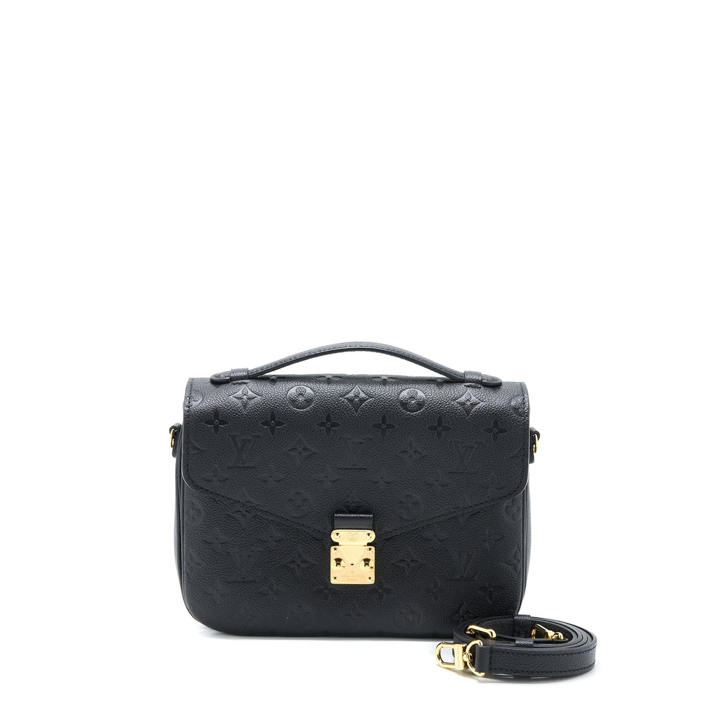 LOUIS VUITTON POCHETTE METIS MONOGRAM EMPREINTE BLACK GHW (NEW VERSION)