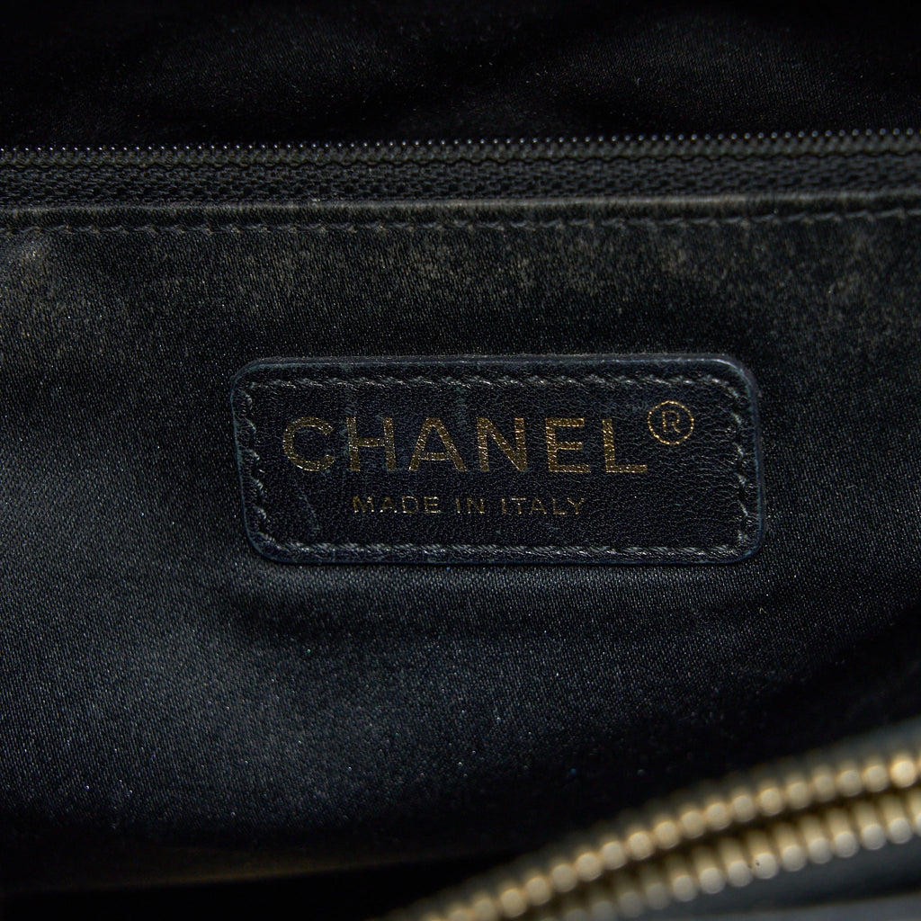 CHANEL GRAND SHOPPING TOTE BAG CAVIAR BLACK GHW
