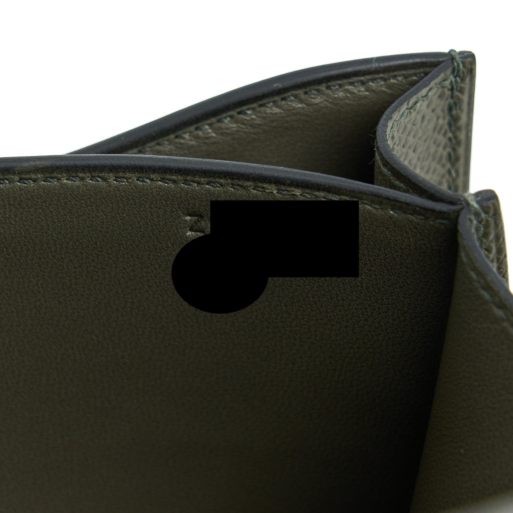 HERMES MINI CONSTANCE EPSOM C6 VERT DE GRIS SHW