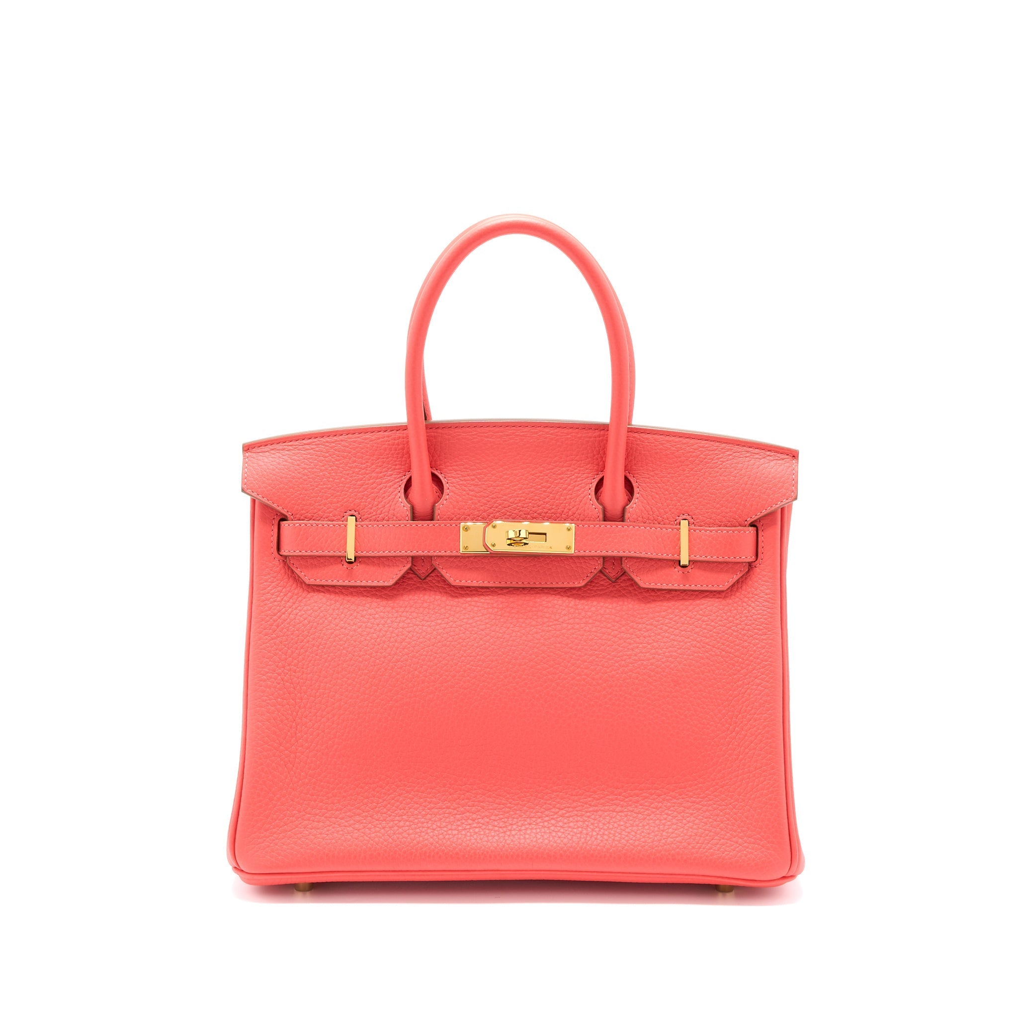 HERMES BIRKIN 30 CLEMENCE T5 ROSE JAIPUR GHW