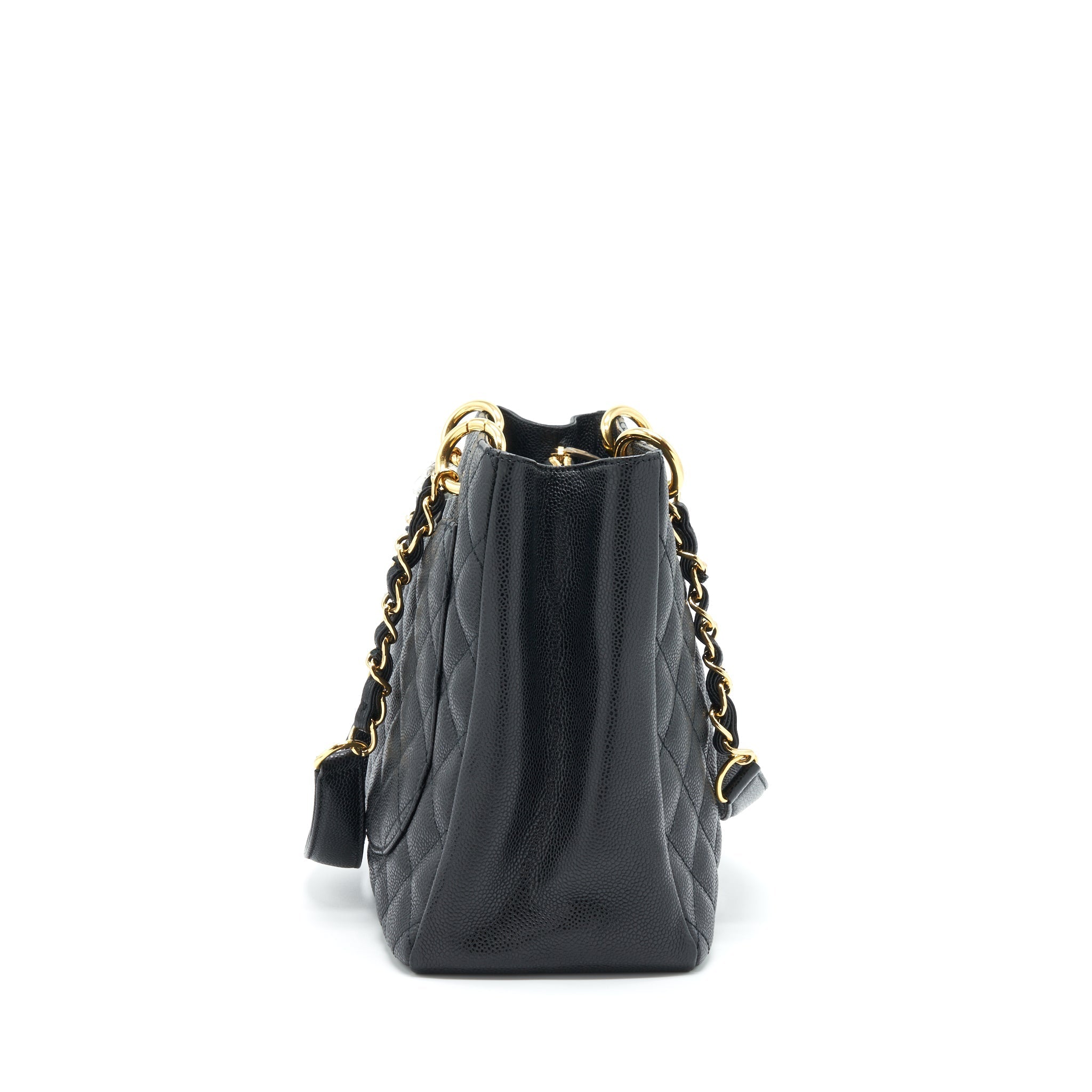 CHANEL GRAND SHOPPING TOTE BAG CAVIAR BLACK GHW