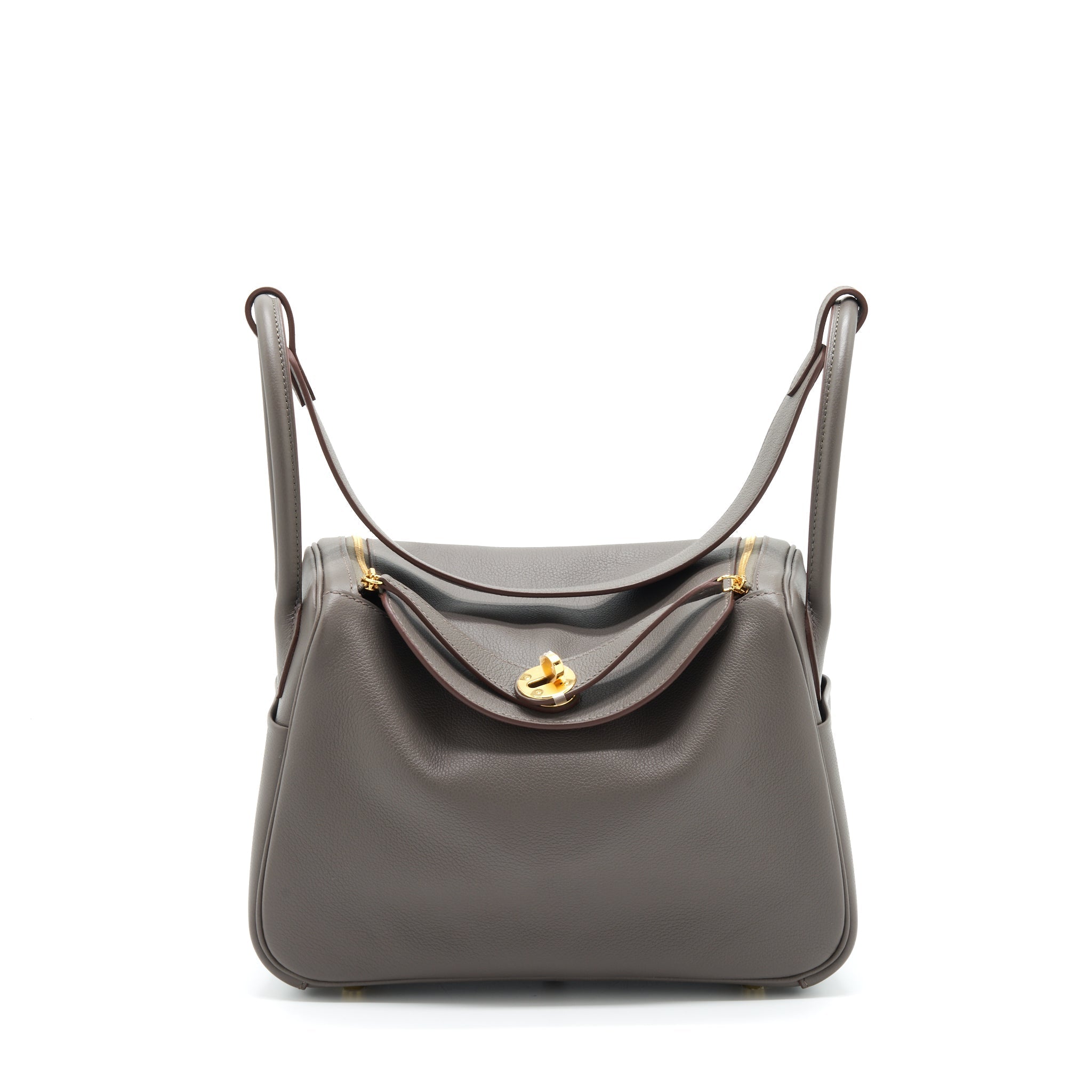 HERMES LINDY 26 EVERCOLOR 8F GRIS ETAIN GHW