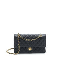 CHANEL MEDIUM CLASSIC DOUBLE FLAP BAG CAVIAR BLACK GHW
