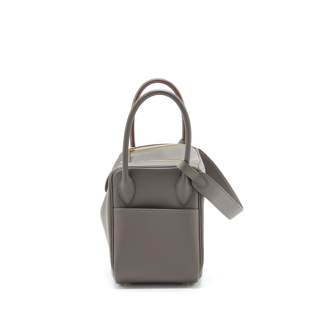HERMES LINDY 26 EVERCOLOR 8F GRIS ETAIN GHW