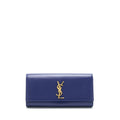 SAINT LAURENT/ YSL CLUTCH CAVIAR BLUE GHW
