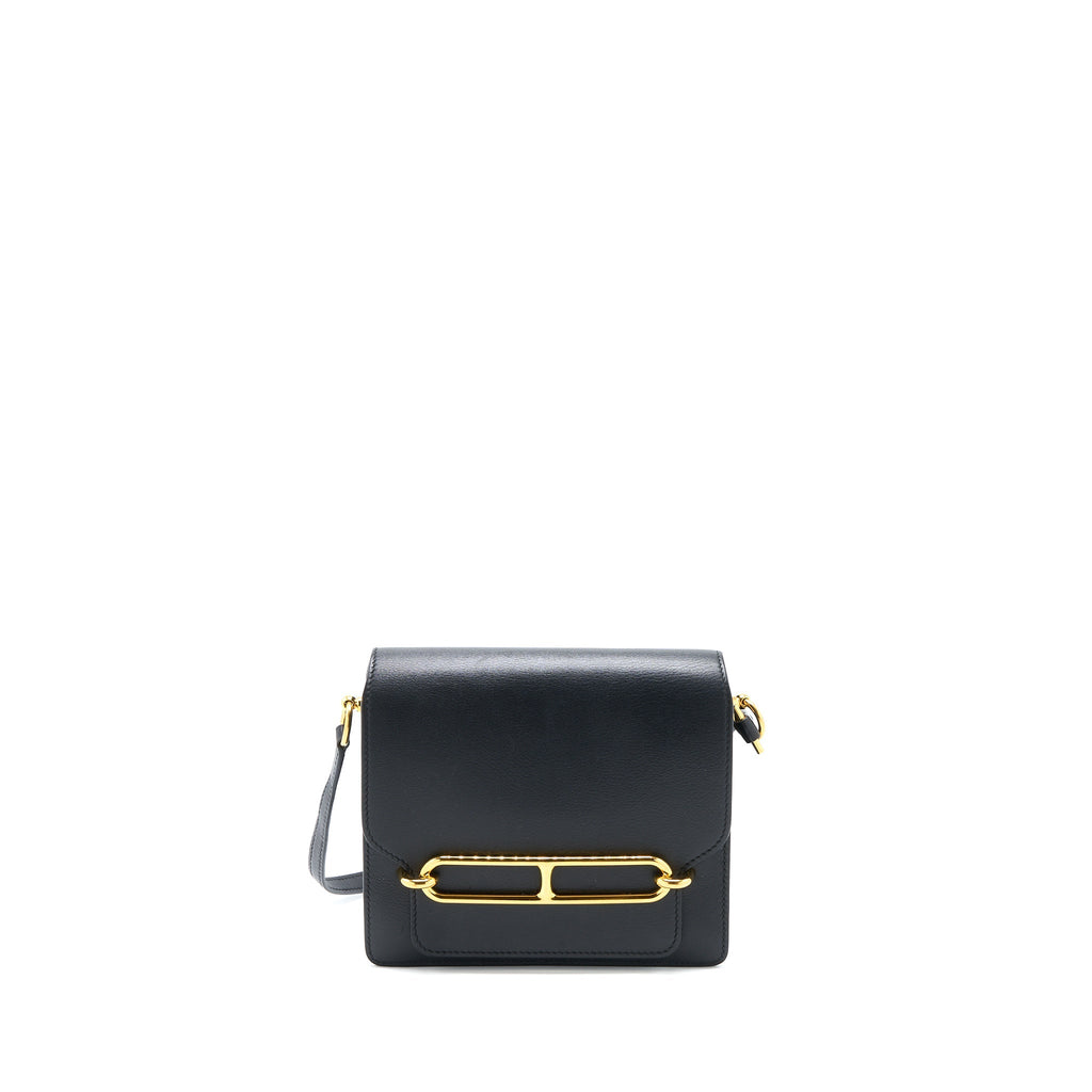 HERMES MINI ROULIS EVERCOLOR BLACK GHW