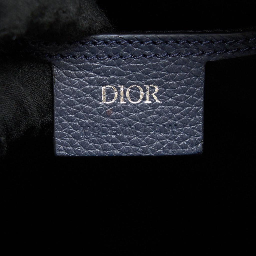 DIOR X STUSSY YEAR OF THE OX SLING BAG CALFSKIN NAVY MULTICOLOUR SHW