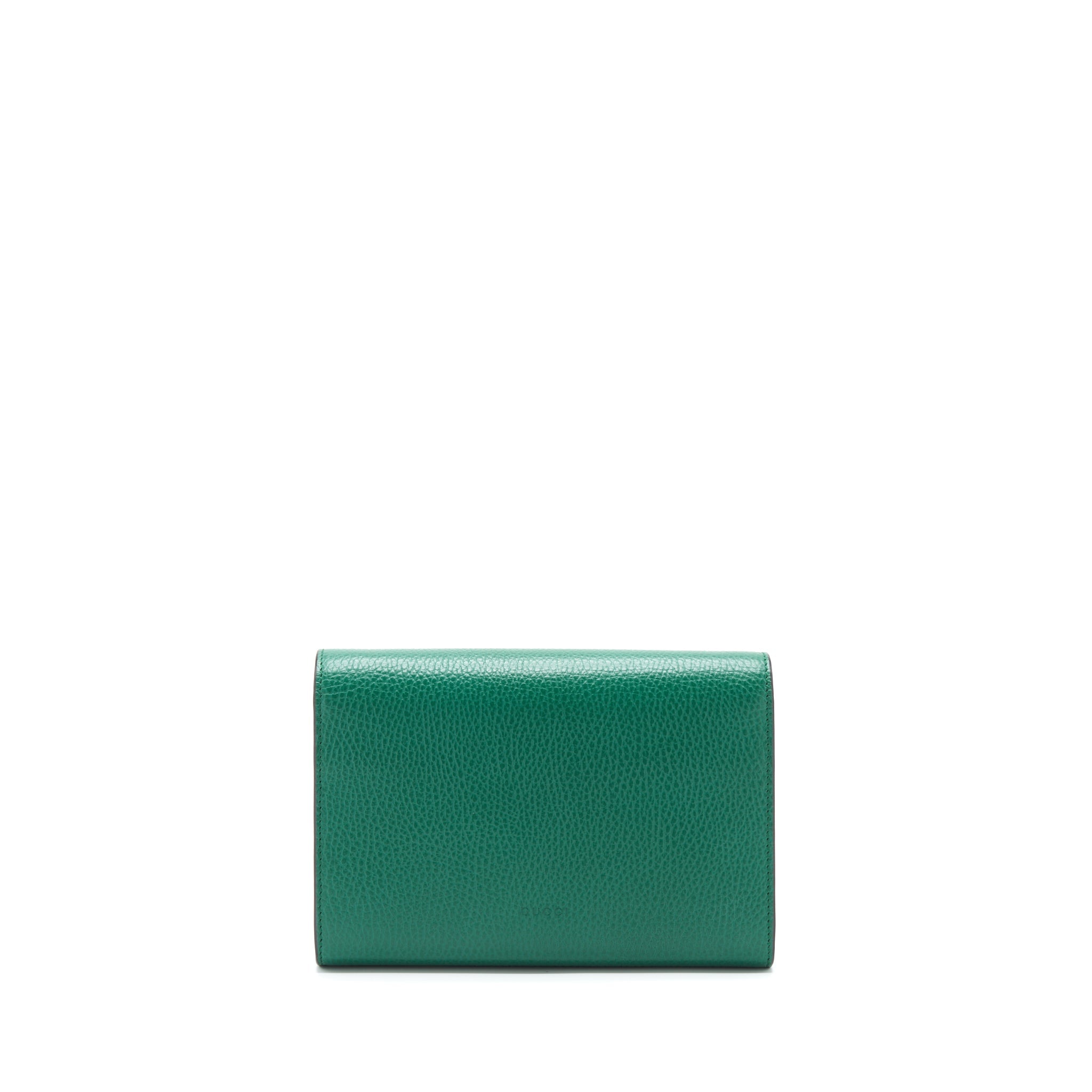 GUCCI DIONYSUS MINI CHAIN BAG GREEN WITH GOLD AND SILVER HARDWARE
