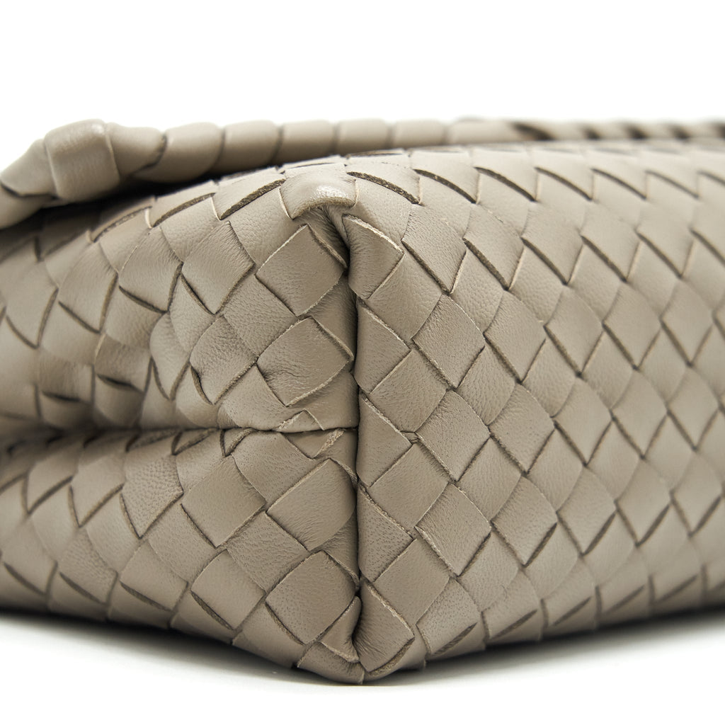 BOTTEGA VENETA BABY OLYMPIA BAG GREY GHW
