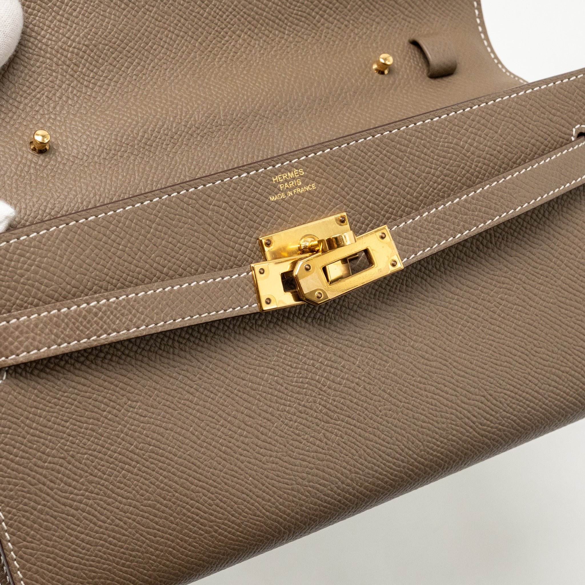 HERMES KELLY TO GO EPSOM ETOUPE GHW