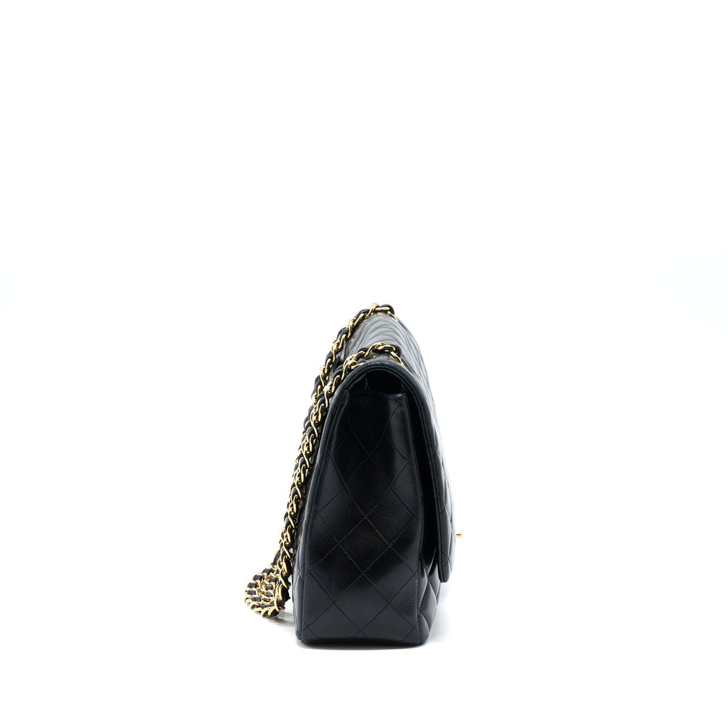 CHANEL MAXI CLASSIC FLAP BAG LAMBSKIN BLACK GHW