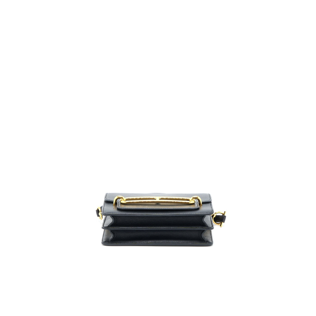 HERMES MINI ROULIS EVERCOLOR BLACK GHW