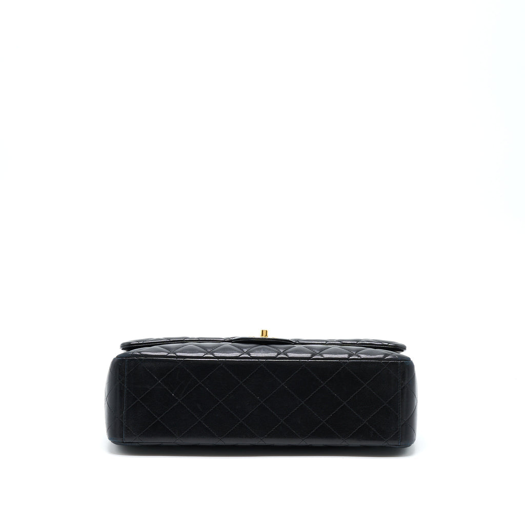 CHANEL MAXI CLASSIC FLAP BAG LAMBSKIN BLACK GHW