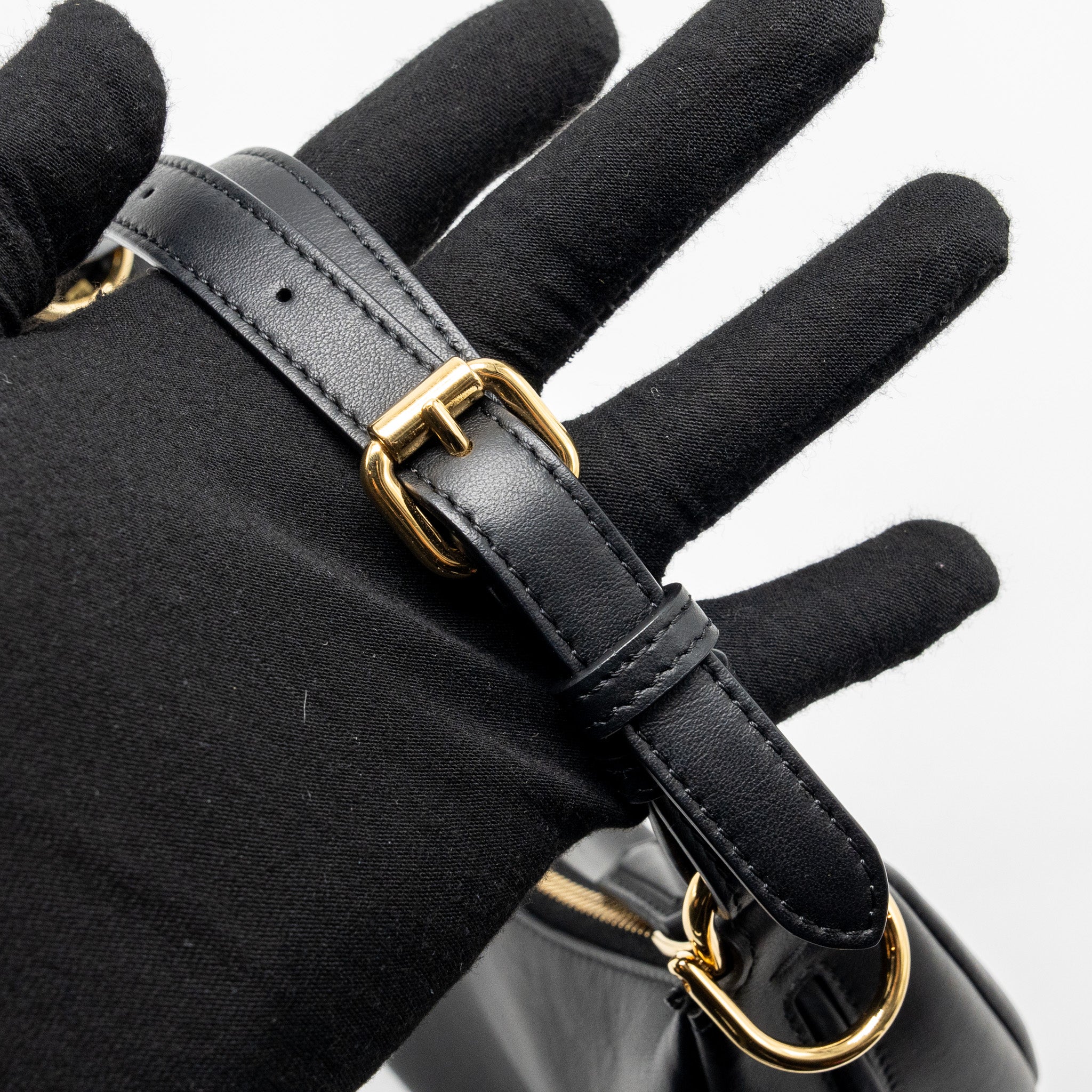 FENDI SMALL FENDIGRAPHY BAG CALFSKIN BLACK GHW