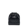 CHANEL SMALL GABRIELLE BACKPACK CALFSKIN BLACK MULTICOLOUR HARDWARE (MICROCHIP)
