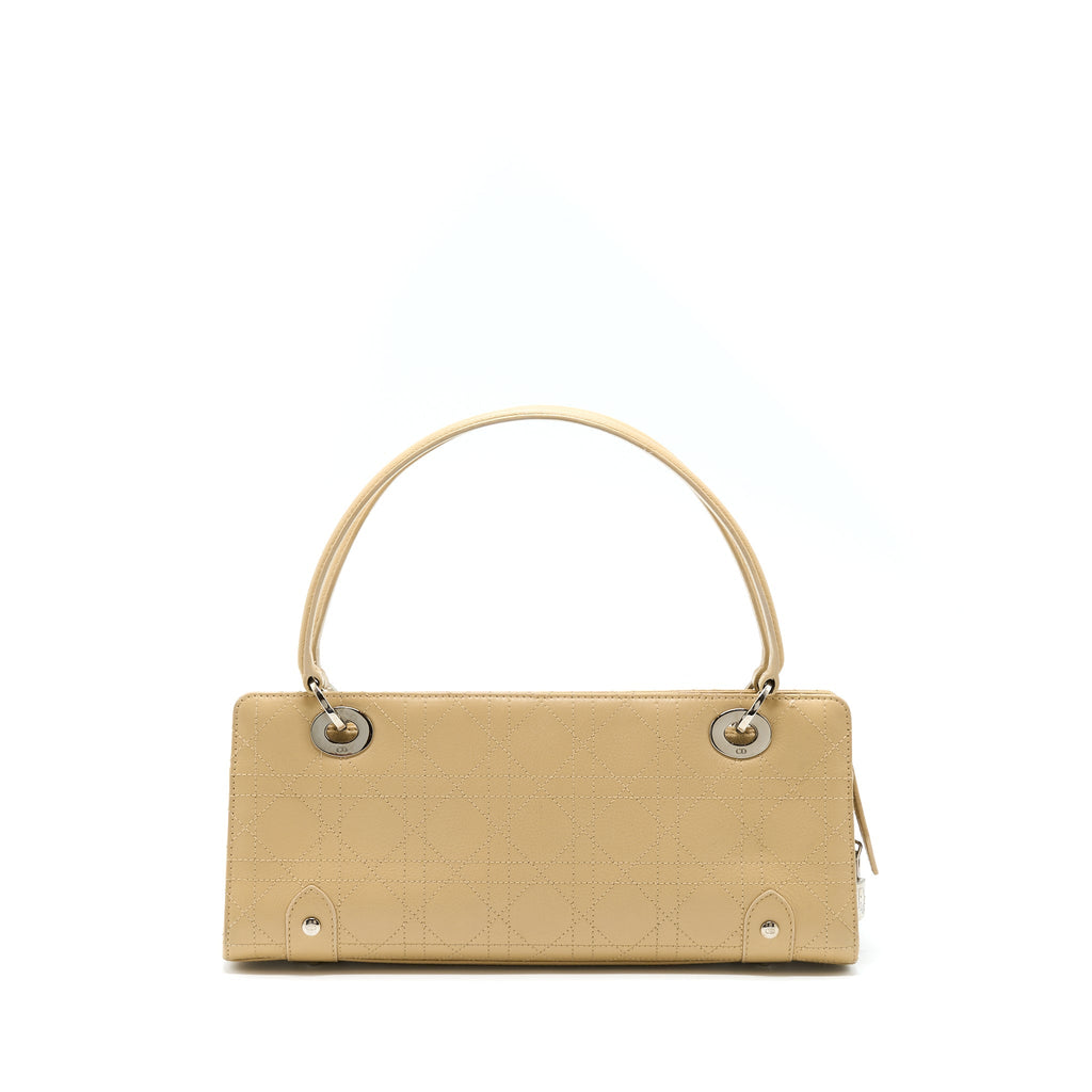 DIOR VINTAGE LADY DIOR LONG CUIR CALFSKIN BEIGE SHW