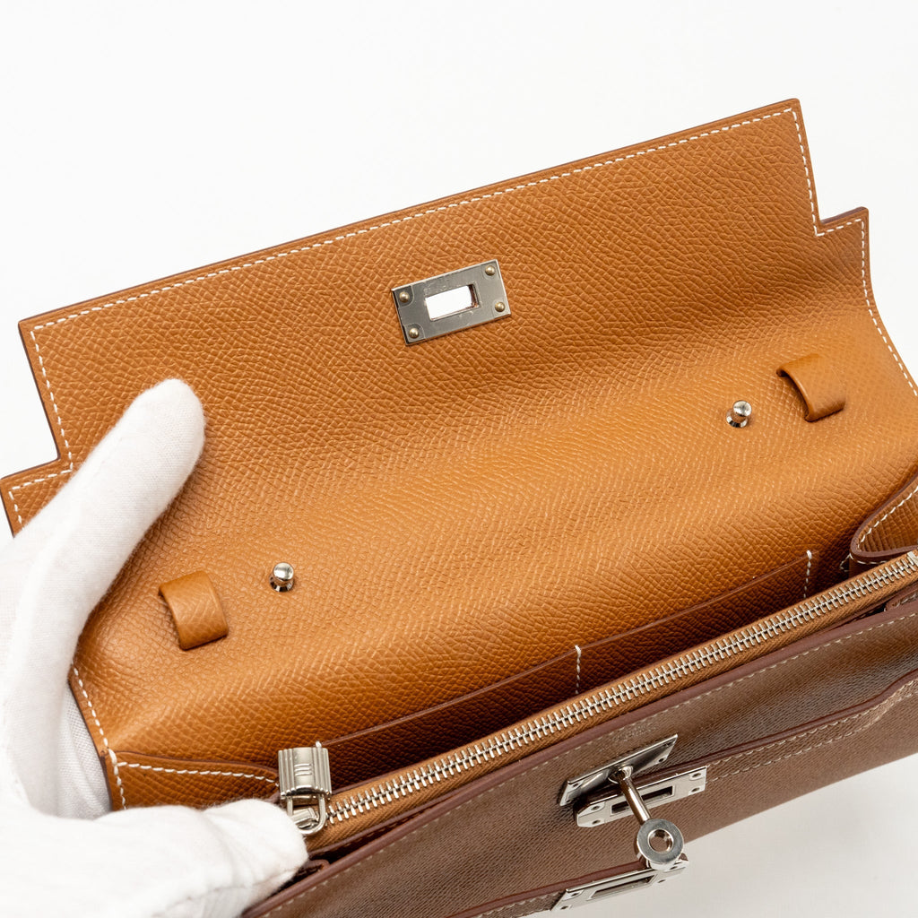 HERMES KELLY TO GO EPSOM GOLD SHW