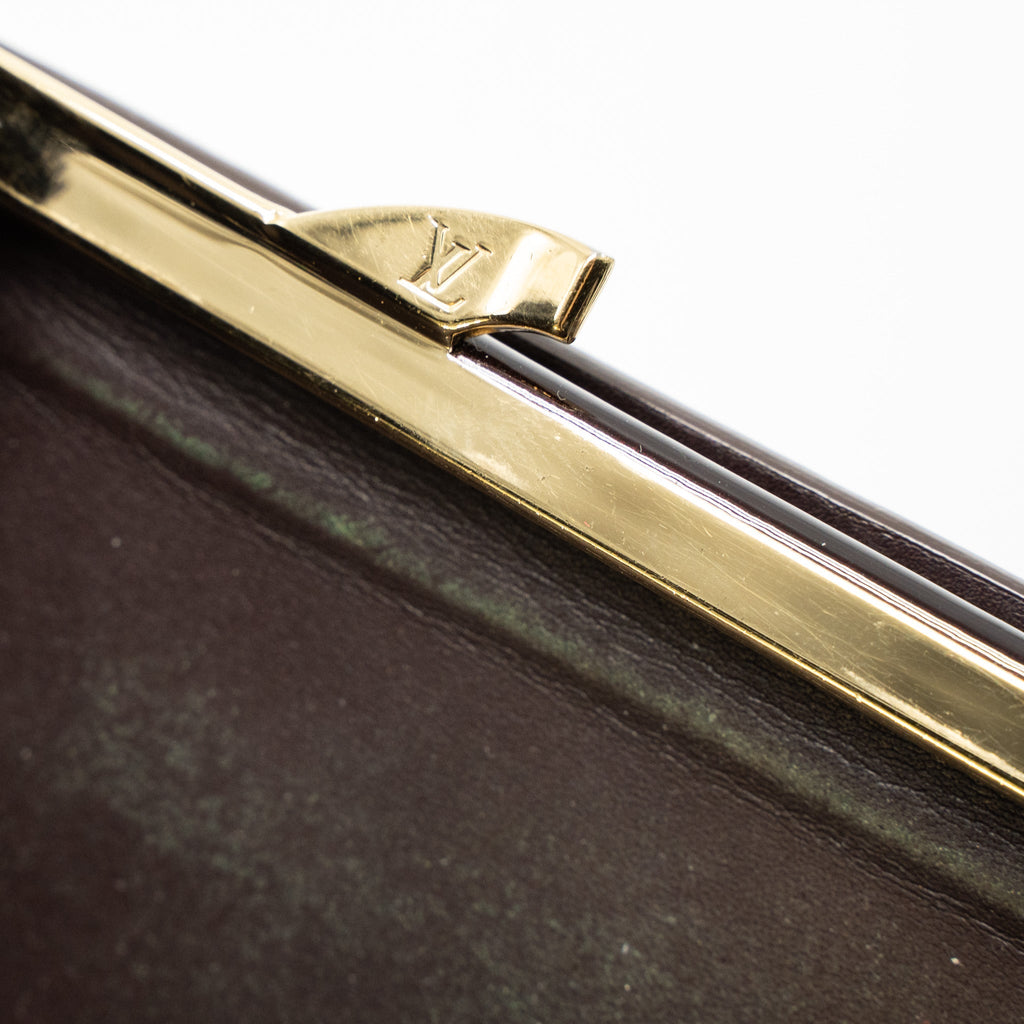 LOUIS VUITTON PORTEFEUILLE VIENNOIS PURSE WALLET MONOGRAM VERNIS AMARANTE GHW
