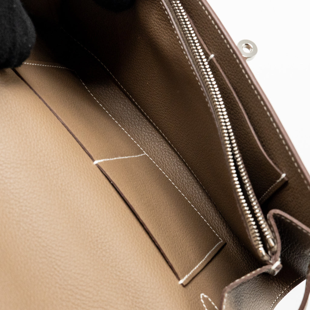HERMES KELLY TO GO EVERCOLOR ETOUPE SHW
