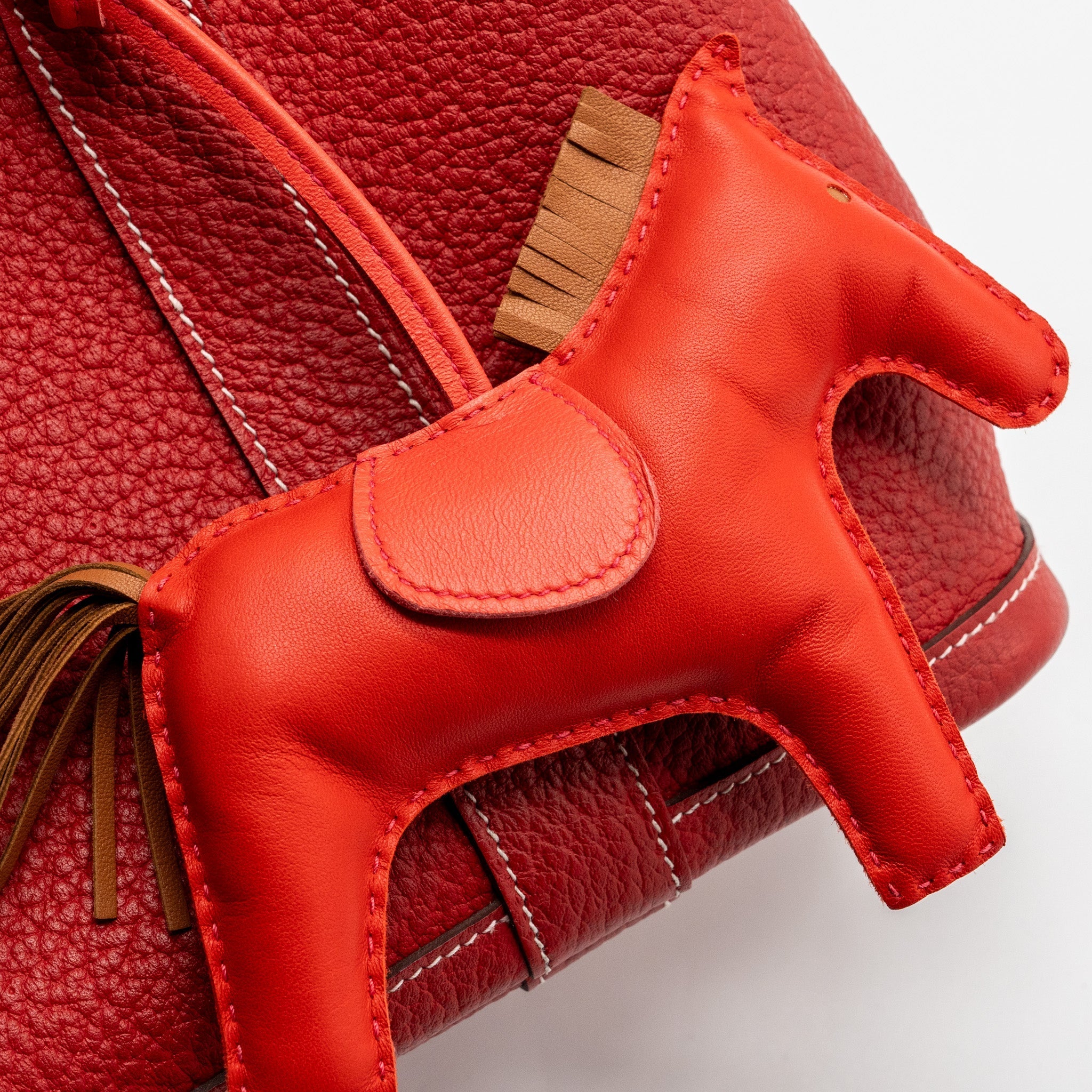 HERMES GARDEN PARTY 30 NEGONDA LEATHER ROUGE CASAQUE SHW