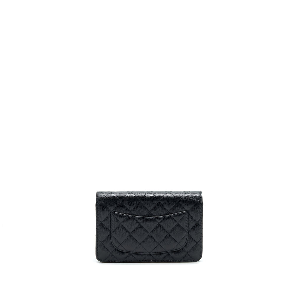 CHANEL WALLET ON CHAIN WOC IN CAVIAR SHW