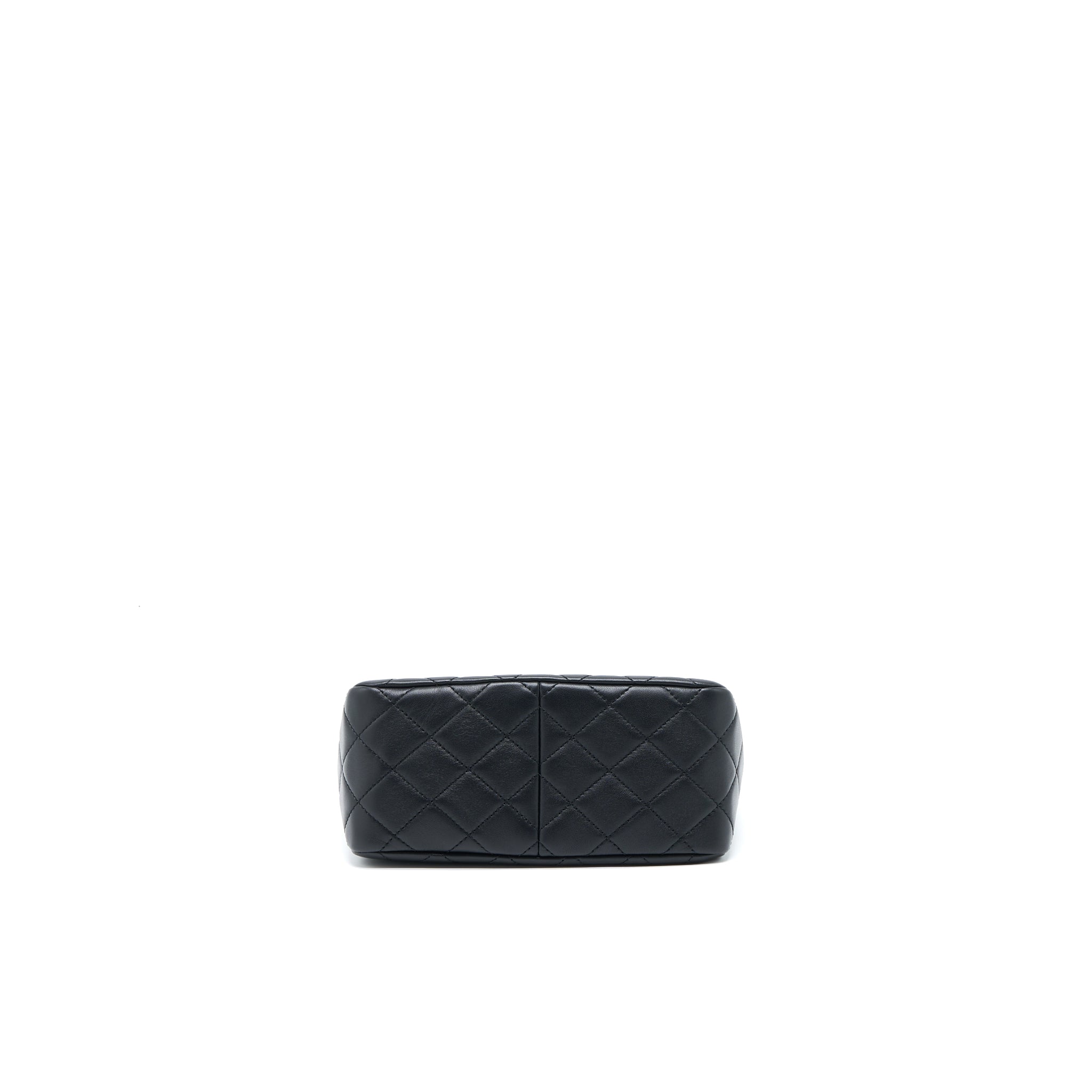 CHANEL 23C PEARL CRUSH HOBO BAG LAMBSKIN BLACK BRUSHED GHW (MICROCHIP)