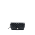 CHANEL FLAP GLASSES CASE WITH CHAIN CAVIAR BLACK SHW