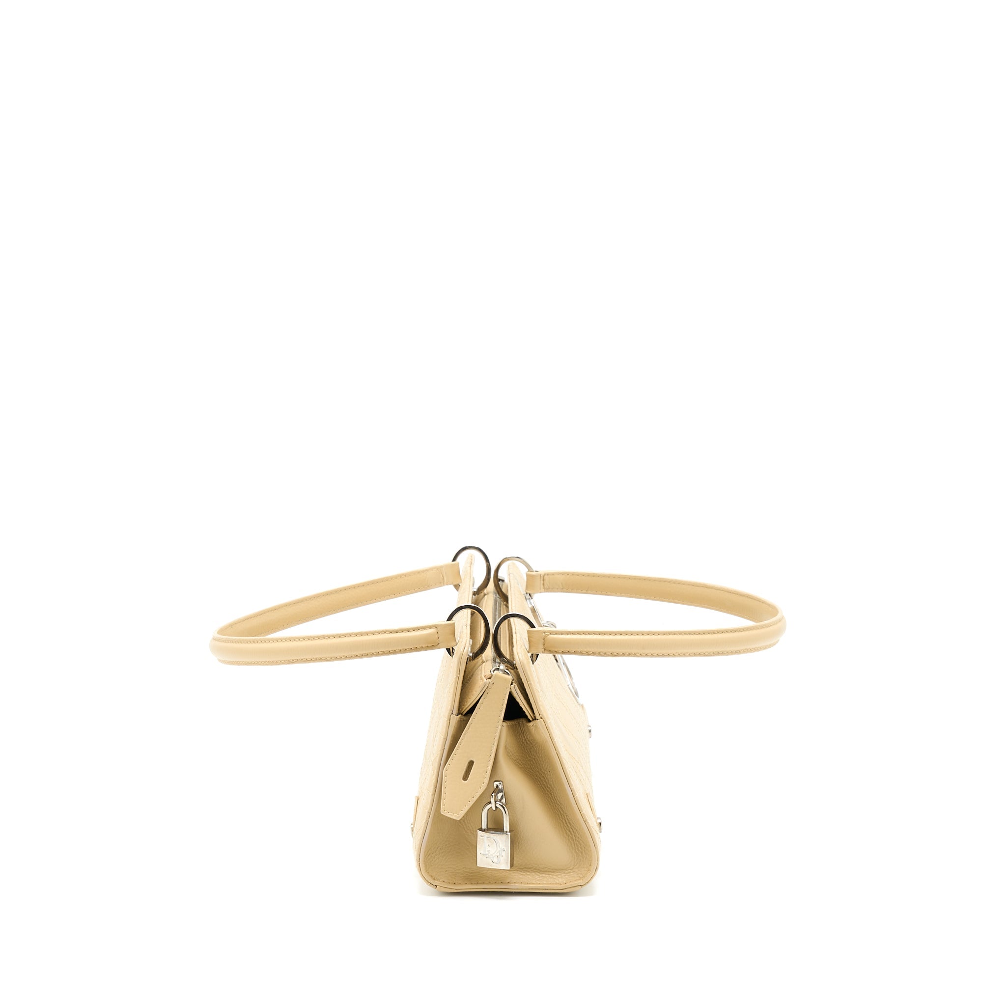 DIOR VINTAGE LADY DIOR LONG CUIR CALFSKIN BEIGE SHW