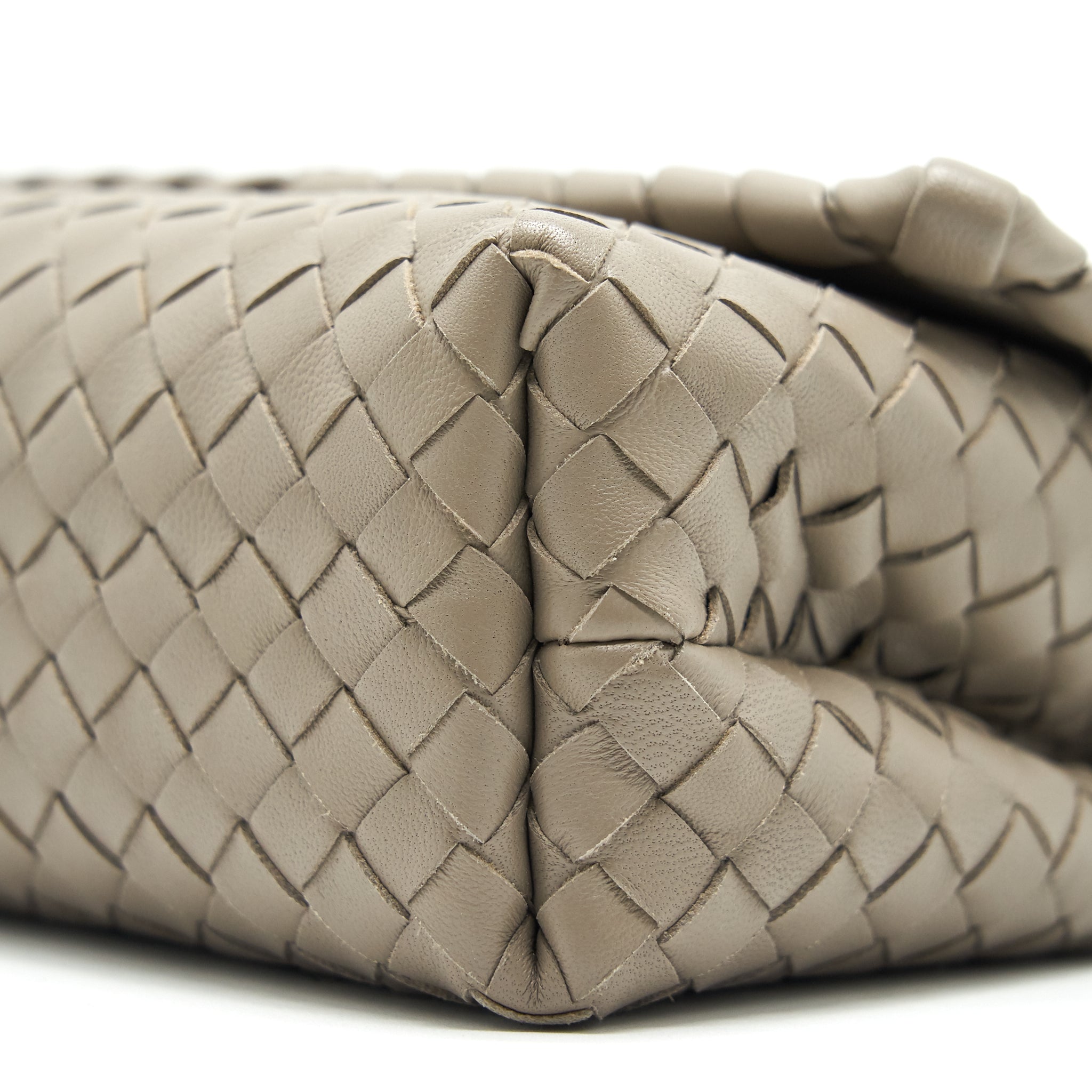 BOTTEGA VENETA BABY OLYMPIA BAG GREY GHW