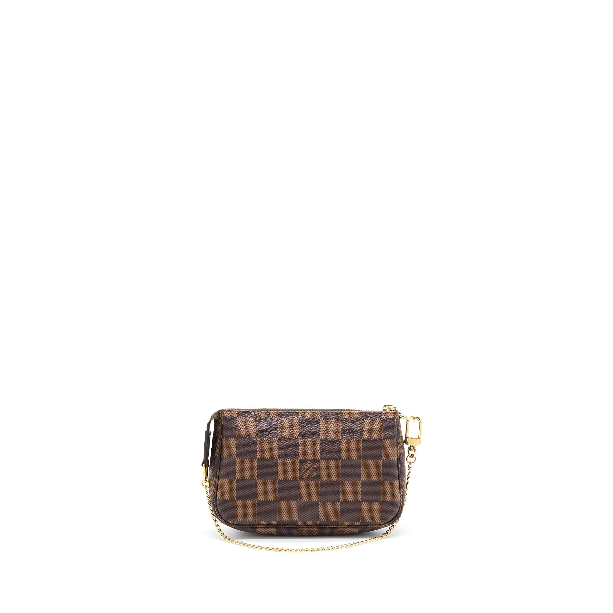 LOUIS VUITTON MINI POCHETTE ACCESSORIES DAMIER EBENE GHW