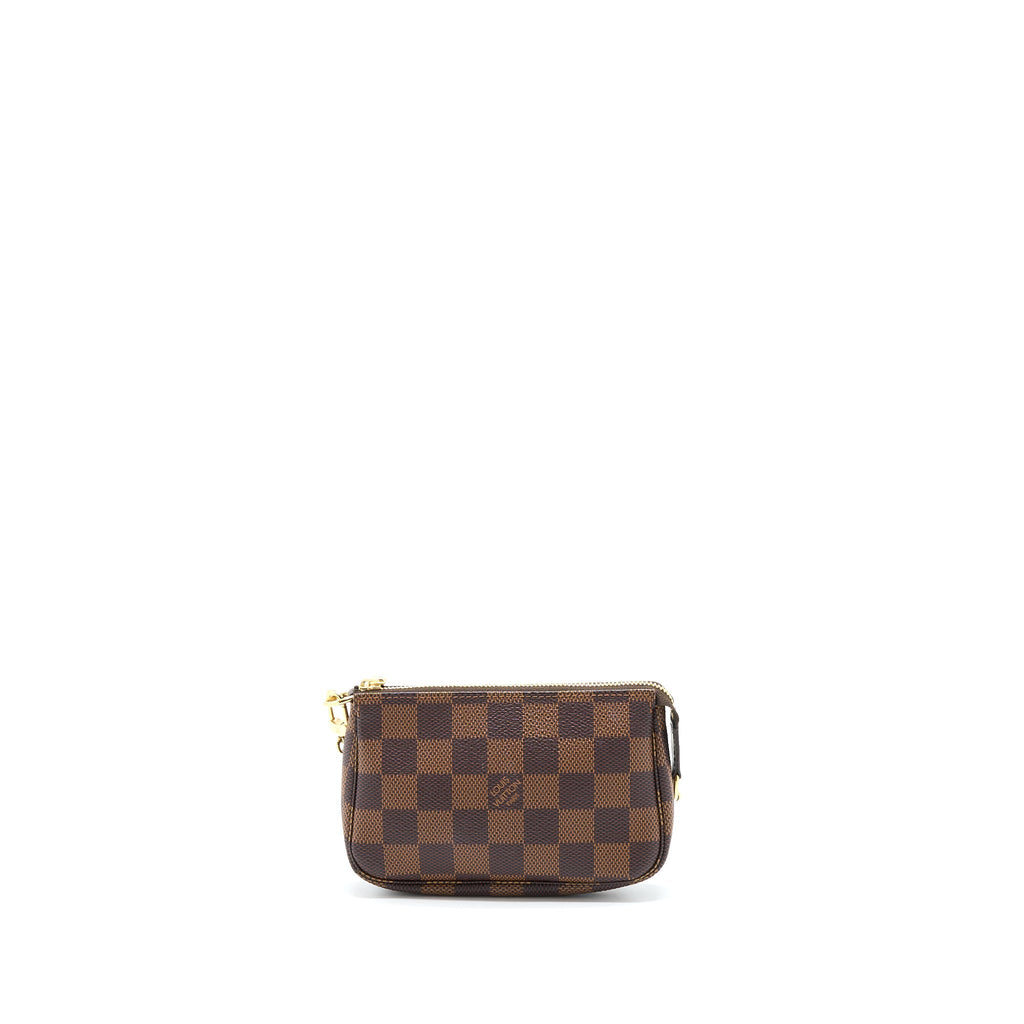 LOUIS VUITTON MINI POCHETTE ACCESSORIES DAMIER EBENE GHW