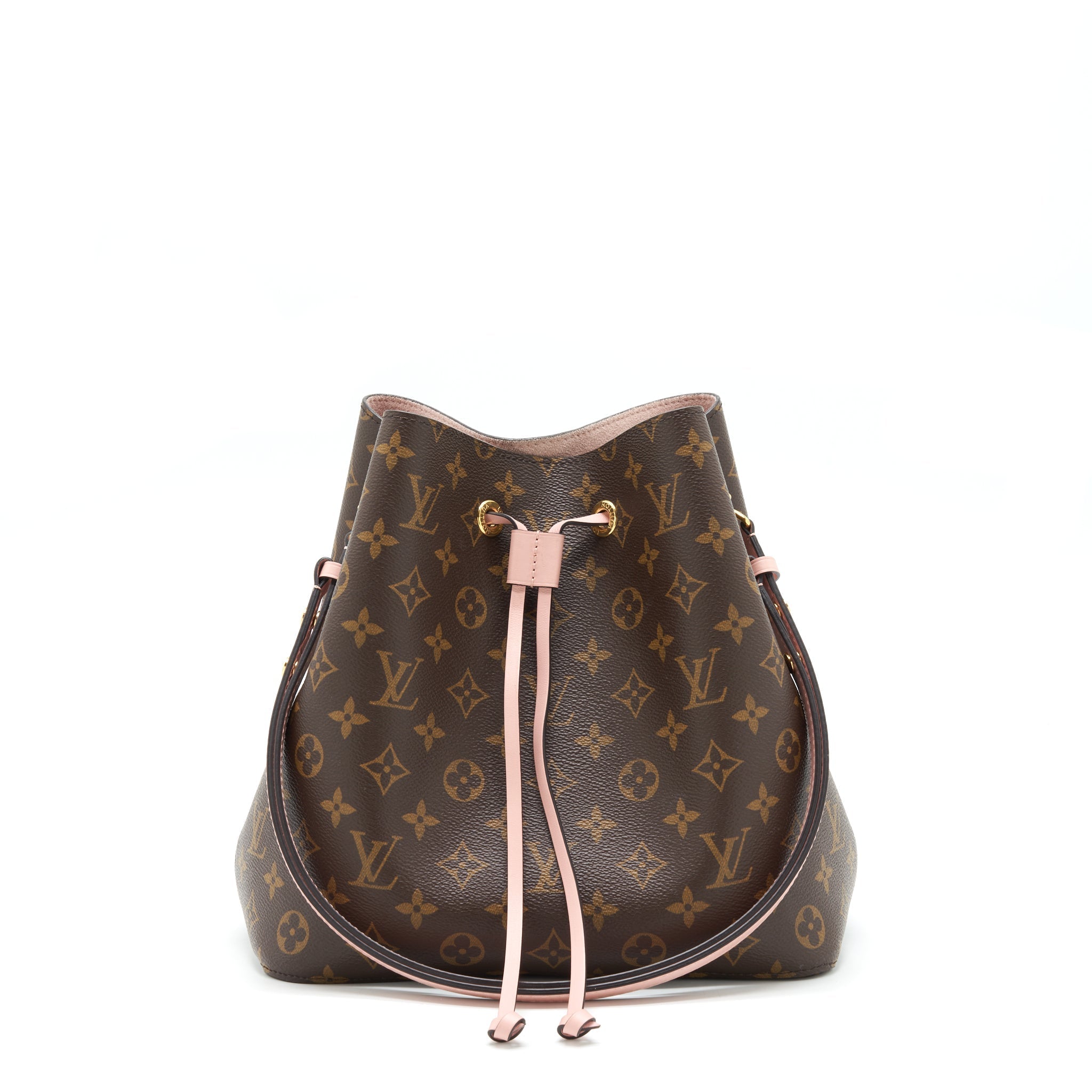 LOUIS VUITTON NEONOE MONOGRAM CANVAS PINK STRAP YEAR 2017