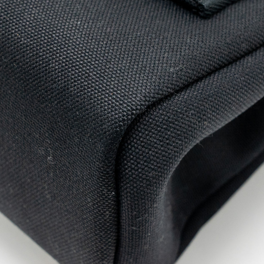 HERMES HERBAG 31 ZIP BAG CANVAS/ CACHE HUNTER LEATHER BLACK GHW