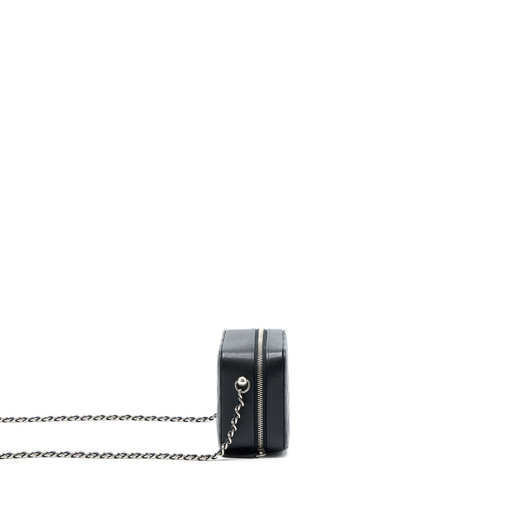 CHANEL MINI CAMERA CASE CAVIAR BLACK SHW