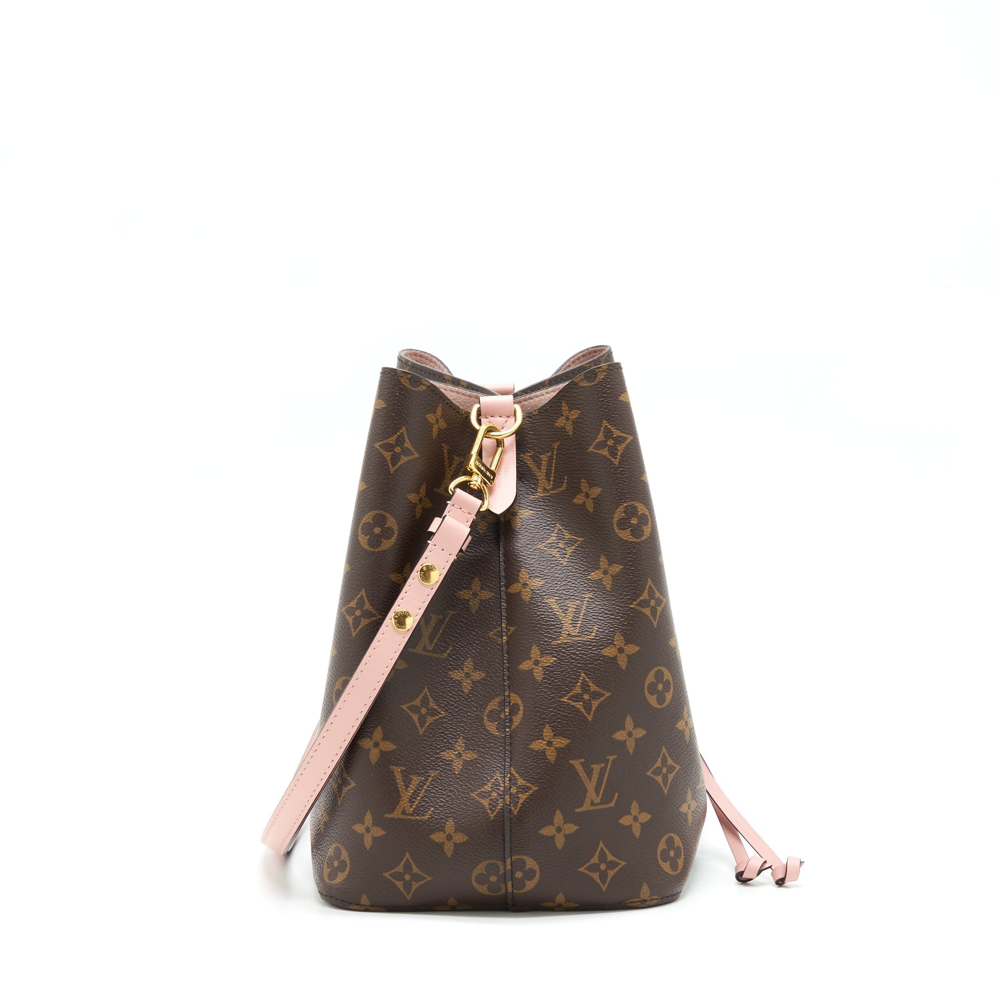 LOUIS VUITTON NEONOE MONOGRAM CANVAS PINK STRAP YEAR 2017