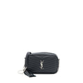 SAINT LAURENT/YSL MINI LOU BAG CALFSKIN BLACK SHW